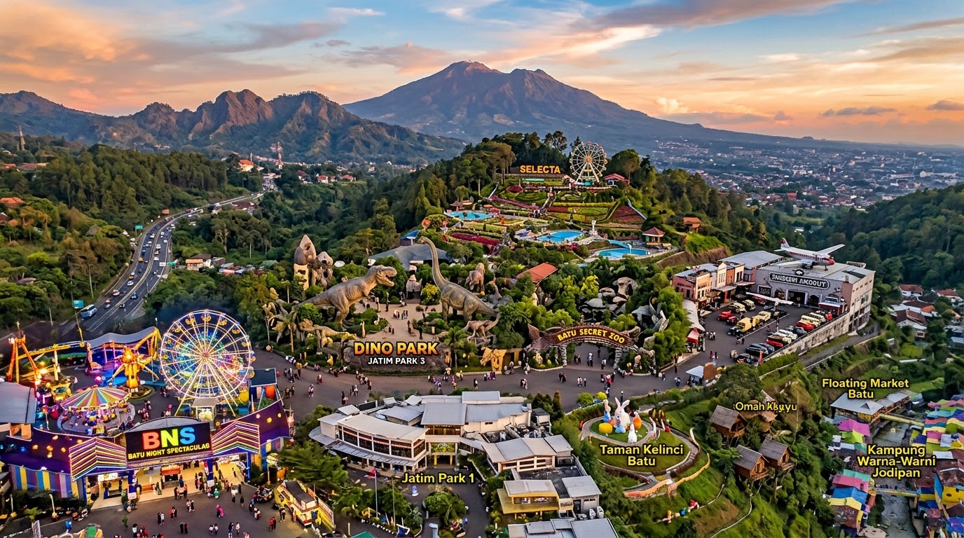 10 Tempat Wisata di Kota Batu yang Unik, dari BNS hingga Museum Angkut